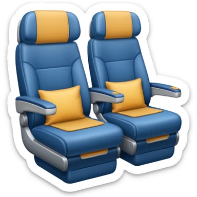 first class plane seat sticker