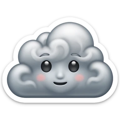 puff of smoke  sticker