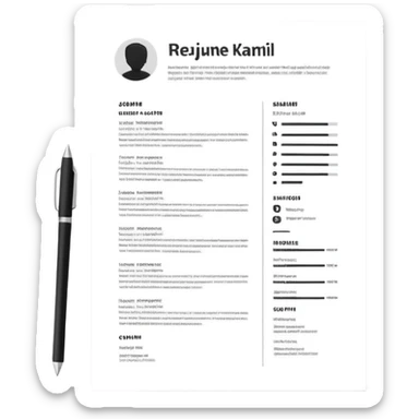 Resume sticker