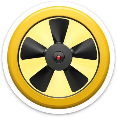 radon xray more yellow black only. Only 3 bilah kipas sticker