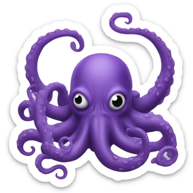 purple kraken sticker