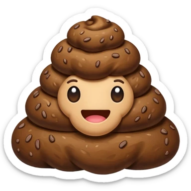 A poop sticker
