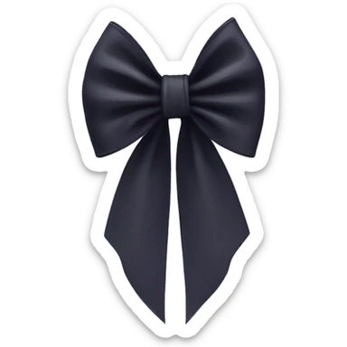 dark coquette bow sticker
