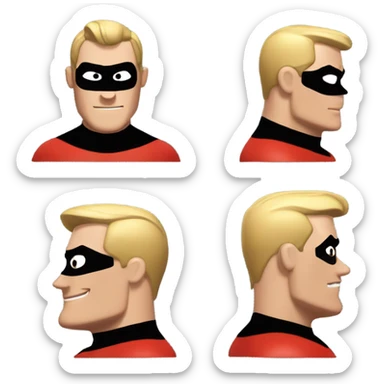 Mr incredible head sticker