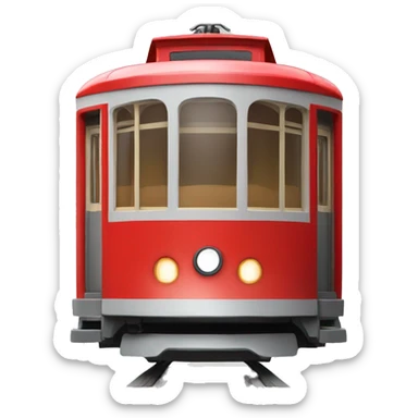red tram number 2 sticker