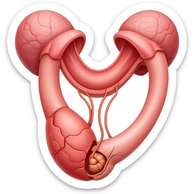 Uterus and ovaries sticker