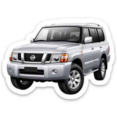 Nissan Patrol y62 - Nissan (Model Year: 2022) (Iconic colour: Silver) sticker
