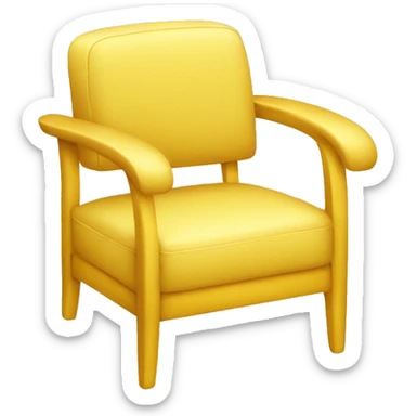 Yellow chair sticker