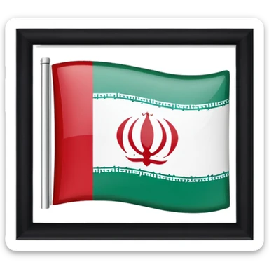 Can you make a flag like this 🇮🇷 but insi sticker