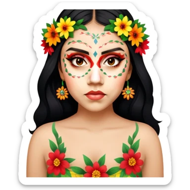 Flower-Crowned Dancer sticker
