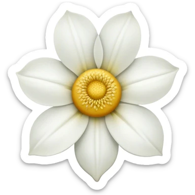 Flor Rosa blanca sticker