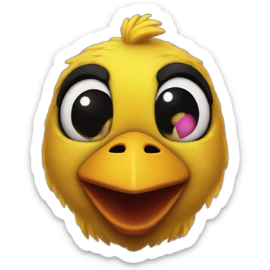 Chica the chicken from Fnaf  sticker