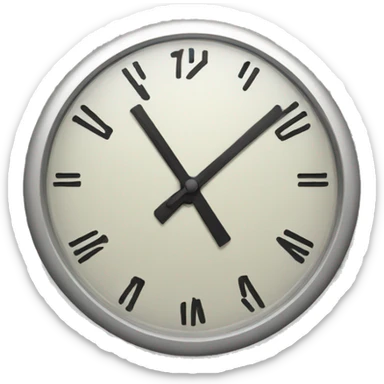 Analog clock sticker