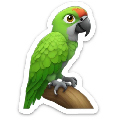 the parrot hatched sticker