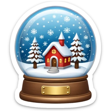 snow globe sticker