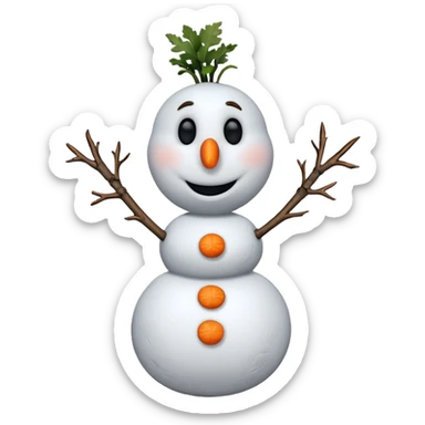 Olaf from the Frozen movie sticker