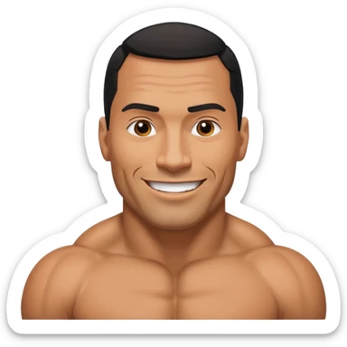 The rock l’acteur sticker