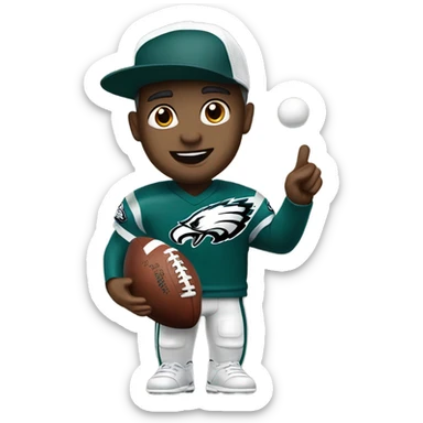 Philadelphia Eagles fan sticker