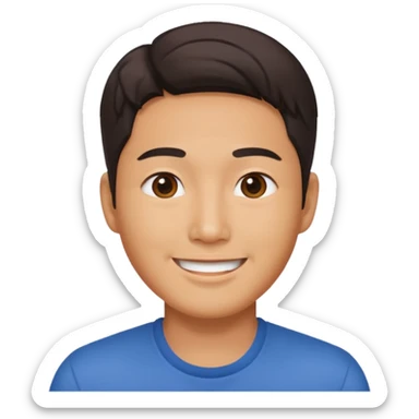 Korean man that looks Korean but is attractive  sticker