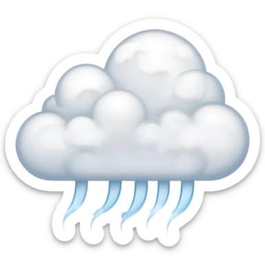 wispy semi-transparent steam cloud sticker