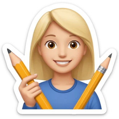 create an emoji of a sketching artist sticker