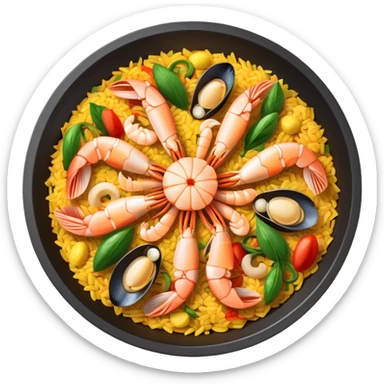 Spanish paella sticker