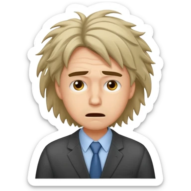 becario estresado sticker