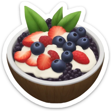 Açai bowl sticker