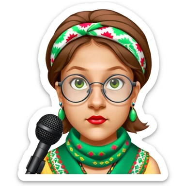 Colorful Singer sticker
