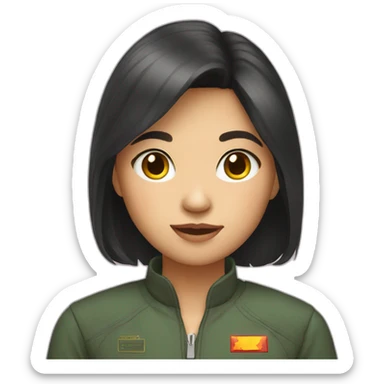 Vietnam girl sticker