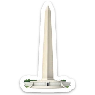 Washington monument  sticker