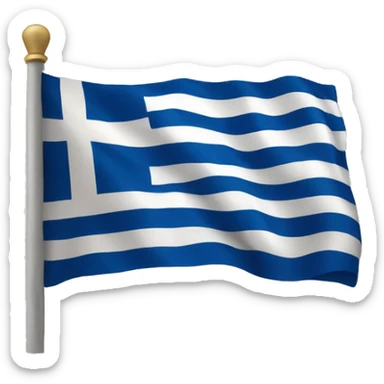 Greek flag sticker