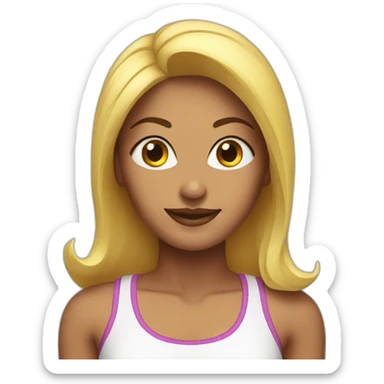 A very fit woman sticker