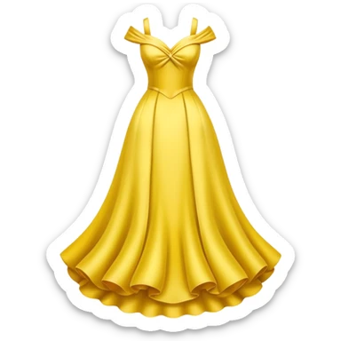 Belle dress sticker