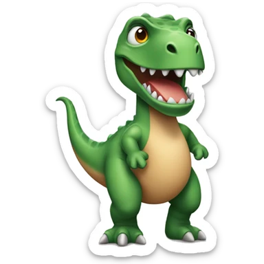 dinosaure qui fait caca  sticker