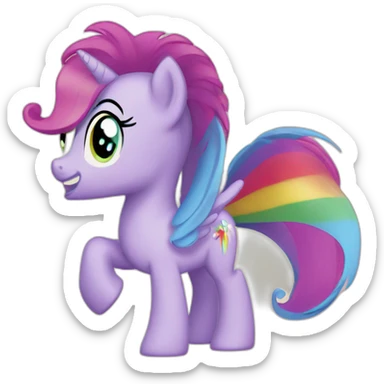 my little pony rainbow sticker