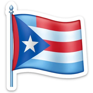 🇵🇷 to light blue where the star is located sticker
