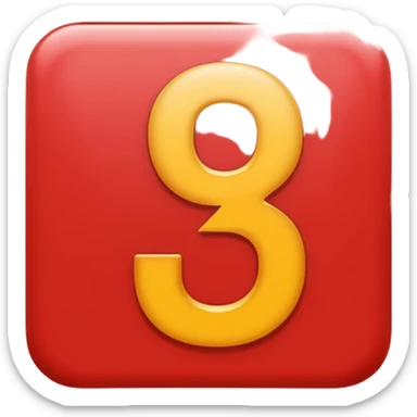 I want an image of these, numbers "999" written in red colour  sticker