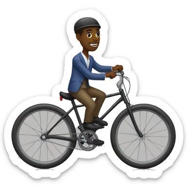 Jovenel moïs sur une velo sticker