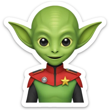 happle alien in star war sticker