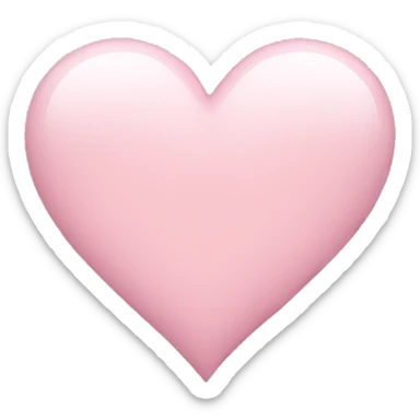 Light pink heart sticker