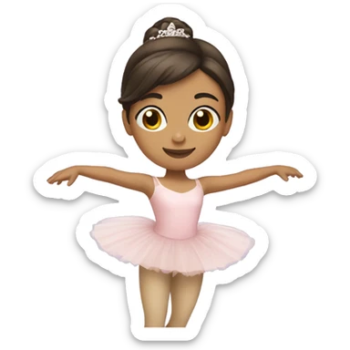 Brunette Ballerina  sticker