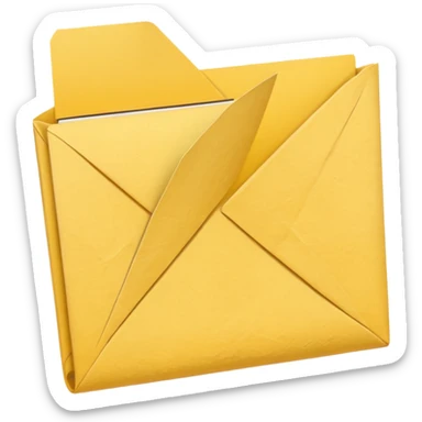 generate an ios genmoji of a yellow paper form that says "yellow form" sticker