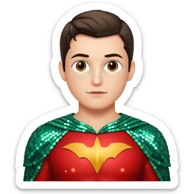 Robin from DC with Sequin Outfit sticker