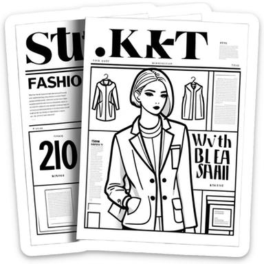 magazine fashion sticker