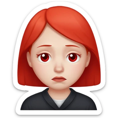 Ashamed emoji sticker