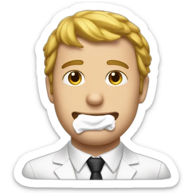 Macron au toilette sticker