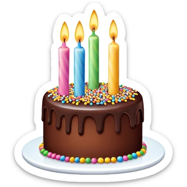 Happy Birthday Bob& Bob Birthday Cake sticker