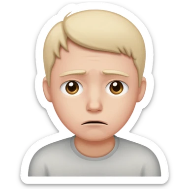 Depressed and anxious  sticker