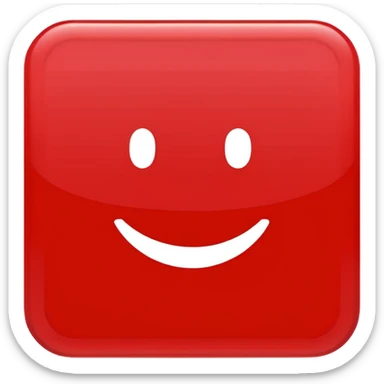 크기 80*80px의 red color rectangular sticker